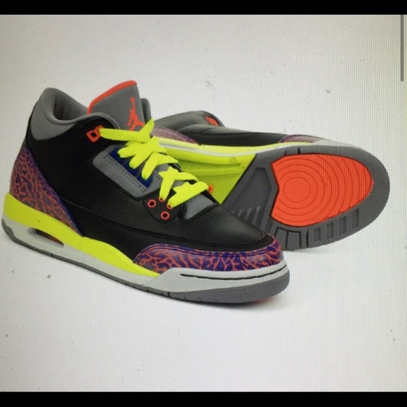 Nike Air Jordan 3 Retro GS Joker Shoes - Picture 2 of 10